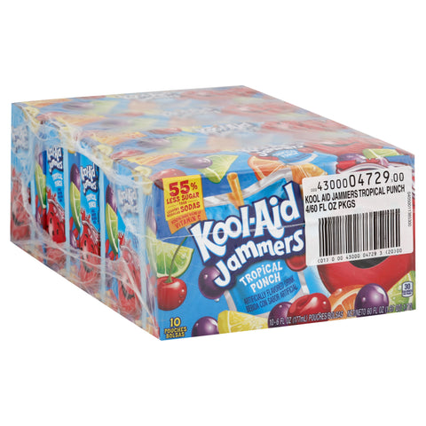 Kool-Aid Jammers Tropical Punch Flavored Drink, 6 fluid ounce -- 40 per case