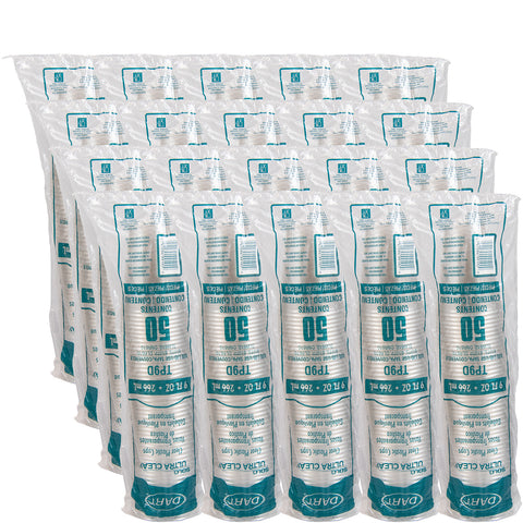 Solo Ultraclear PET Tall Flush Fill Cold Cup, 9 Ounce Capacity -- 1000 per case