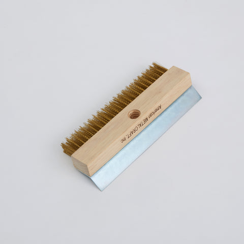 Brush Oven Replacement Brush Only W/ Brass Bristles & Steel Scraper