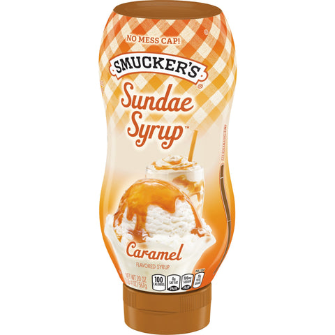 Smuckers Caramel Sundae Syrup, 20 Ounce -- 12 per case.