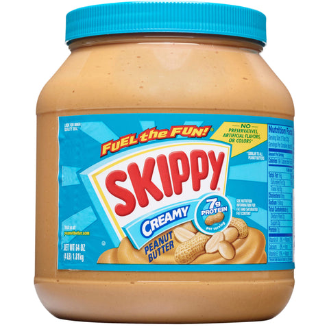 Skippy Creamy Peanut Butter, 64 Ounce -- 6 per case