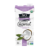 So Delicious Organic Unsweetened Vanilla Coconut Milk, 32 Fluid Ounce -- 12 per case