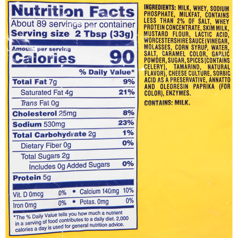 Spread Cheese Cheddar & Colby Processed Pouch