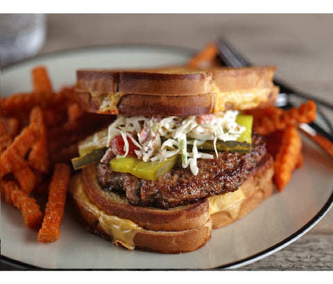 Beef Patty Ground Angus Seasoned 75/25 8 Oz