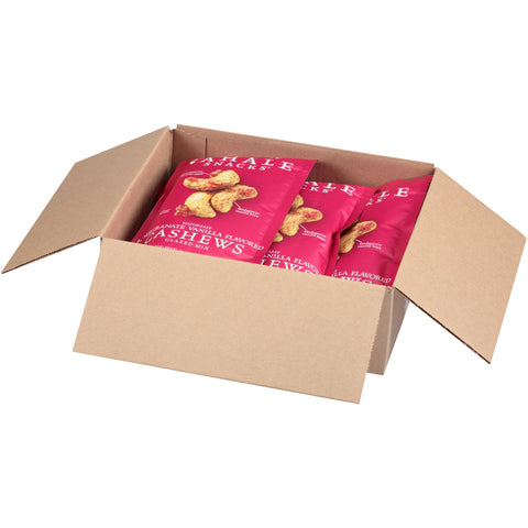 Sahale Snacks Naturally Pomegranate Vanilla Flavored Cashews Glazed Mix, 4 Ounce -- 6 per case.