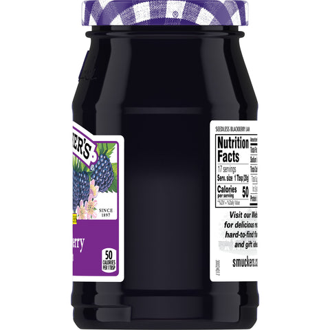 Jam Blackberry Seedless Glass Jar