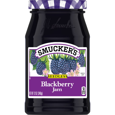Smucker's® JAM BLACKBERRY SEEDLESS GLASS JAR