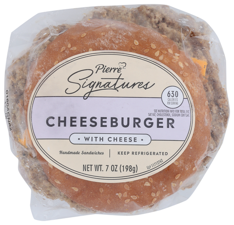 Pierre® BURGER CHEESEBURGER SIGNATURE MICROWAVEABLE BUN 7 OZ 10000097721