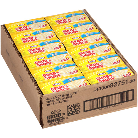 Grab N Snacks Vanilla Pudding 4 Pack, 14 Ounce -- 12 Case