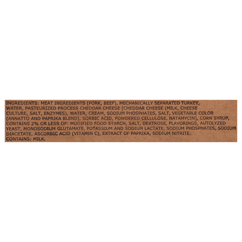 Eckrich SAUSAGE LINK SMOKED CHEDDAR 6:LB