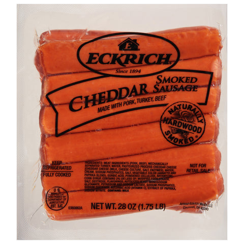 Eckrich SAUSAGE LINK SMOKED CHEDDAR 6:LB