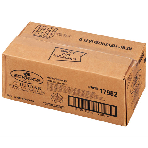 Eckrich SAUSAGE LINK SMOKED CHEDDAR 6:LB