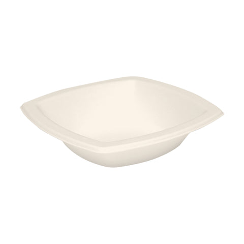 Bowl Square Ivory Sugarcane 12 Oz