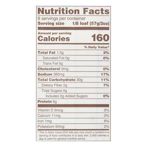 Labrea Bakery Sesame Semolina Bread Loaf, 16 Ounce -- 12 per case.