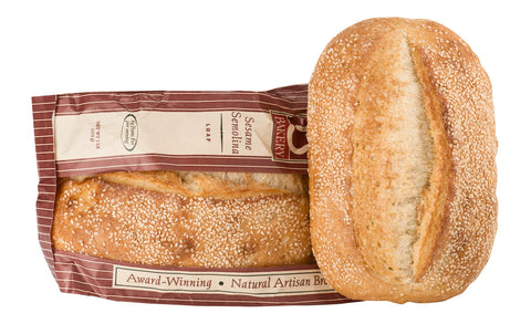 Labrea Bakery Sesame Semolina Bread Loaf, 16 Ounce -- 12 per case.