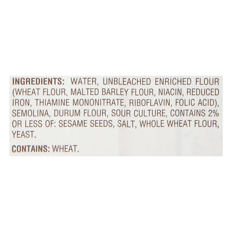 Labrea Bakery Sesame Semolina Bread Loaf, 16 Ounce -- 12 per case.