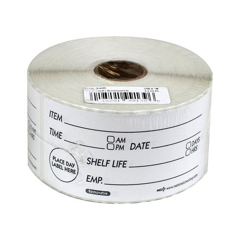 Label Shelf Life Removable 2x4