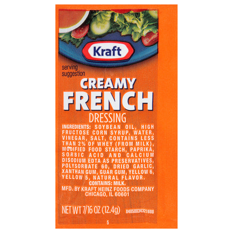 Dressing French Creamy Single Serve Pouch