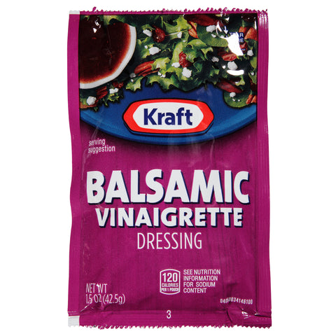 Kraft Portion Control Balsamic Vinaigrette Dressing, 1.5 Ounce -- 60 per case.