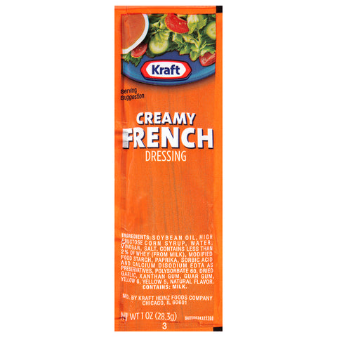 Kraft DRESSING FRENCH CREAMY SINGLE SERVE POUCH