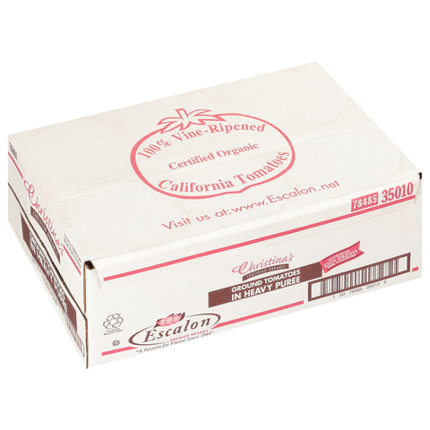 Christinas Certified Organic Ground Tomatoes in Extra Heavy Puree, 105 Ounce -- 6 per case.