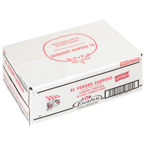 El Verano Chopped Tomatoes, 102 Ounce -- 6 per case.