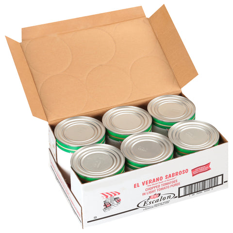 El Verano Chopped Tomatoes, 102 Ounce -- 6 per case.