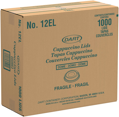 Dart White Cappuccino Sipper Cut Dome Lid Only -- 1000 per case