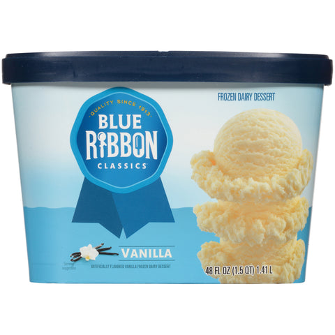 Blue Ribbon Classics® ICE CREAM VANILLA REDUCED FAT