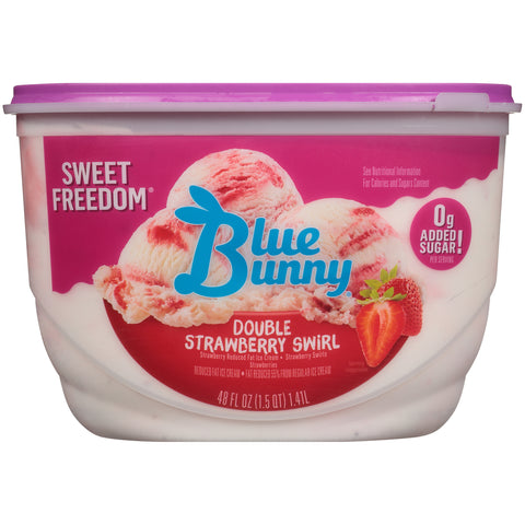 Blue Bunny ICE CREAM DOUBLE STRAWBERRY NSA FZ