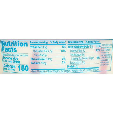 Sweet Freedom ICE CREAM BANANA SPLIT NO-SUGAR-ADDED PLASTIC TUB