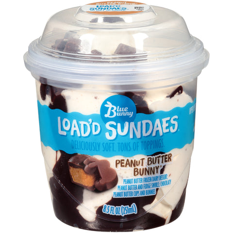 Blue Bunny ICE CREAM SUNDAE PEANUT BUTTER BUNNY CUP