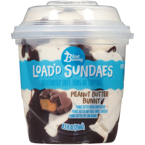 Blue Bunny ICE CREAM SUNDAE PEANUT BUTTER BUNNY CUP