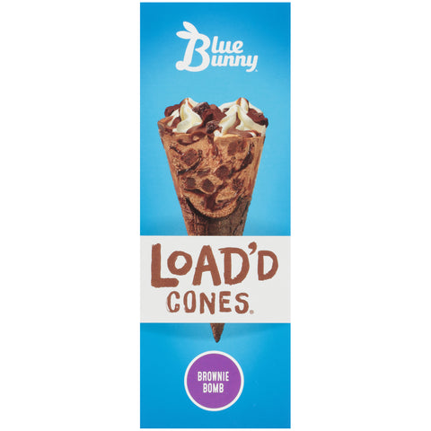 Blue Bunny CONE ICE CREAM LOADED BROWNIE BOMB
