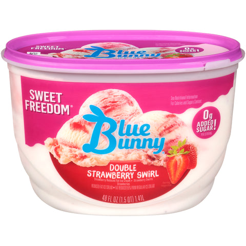 Blue Bunny ICE CREAM DOUBLE STRAWBERRY NSA FZ
