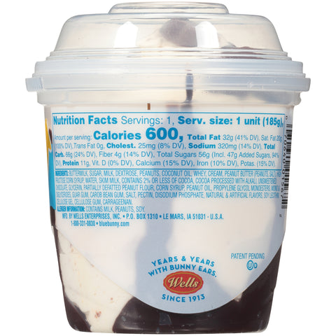 Blue Bunny ICE CREAM SUNDAE PEANUT BUTTER BUNNY CUP