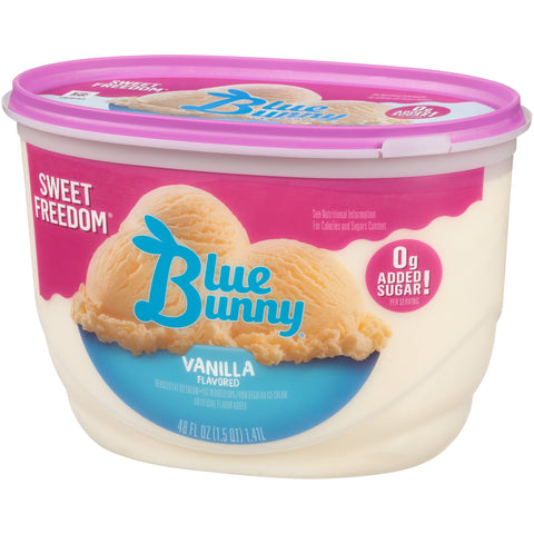 Blue Bunny ICE CREAM VANILLA NSA FF