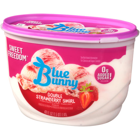 Blue Bunny ICE CREAM DOUBLE STRAWBERRY NSA FZ