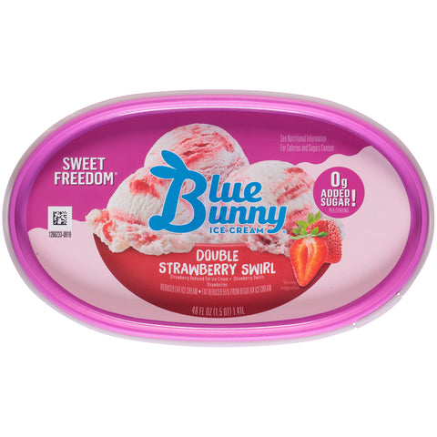 Blue Bunny ICE CREAM DOUBLE STRAWBERRY NSA FZ