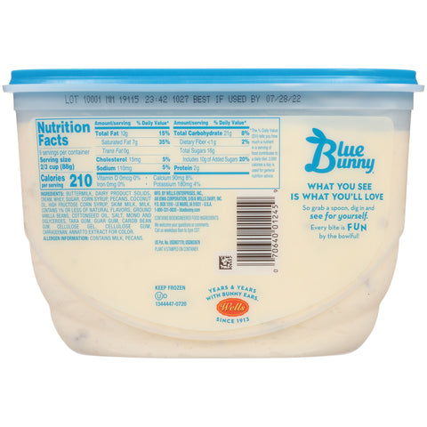 Blue Bunny ICE CREAM BUTTER PECAN