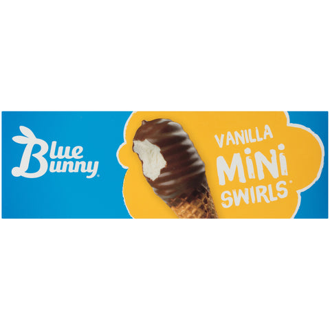 Blue Bunny ICE CREAM CONE VANILLA MINI SWIRLS