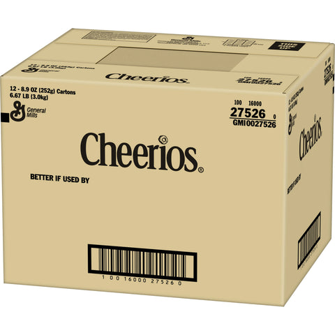 General Mills Cheerios Toasted Whole Grain Oat Cereal, 8.9 Ounce -- 12 per case.