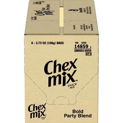 Chex Mix Bold Party Blend Snack Mix, 3.75 Ounce -- 8 per case.