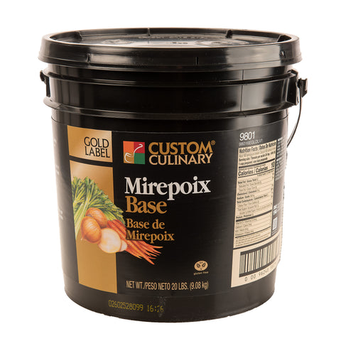 Custom Culinary Gold Label Mirepoix Base, 20 Pound.