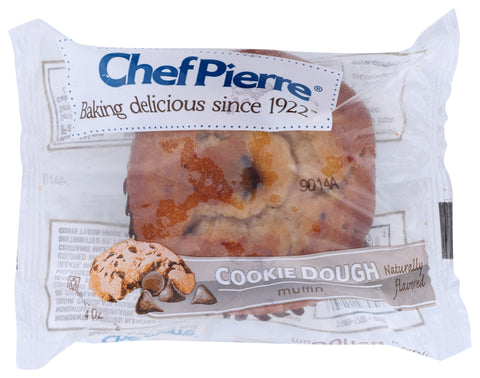 Chef Pierre Muffin Cookie Dough Individually Wrapped, 4 Ounce -- 24 per case.
