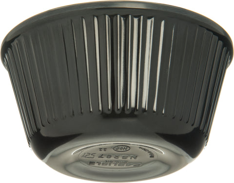 Carlisle RAMEKIN MELAMINE FLUTED BLACK 4 OZ