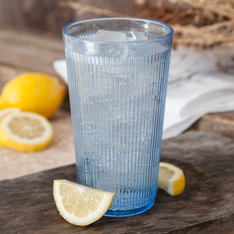 Carlisle TUMBLER CRYSTALON® STACK-ALL® SAN BLUE 20.7 OZ