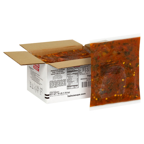 Heinz® SOUP VEGETABLE FIRE ROASTED REDUCED SODIUM 76006866