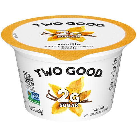 Two Good Vanilla Greek Yogurt, 5.3 Ounce -- 12 per case