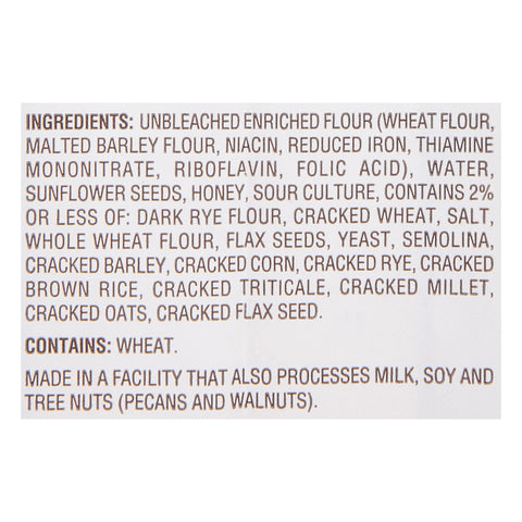 Labrea Bakery Limited Edition Toasted Sunflower Honey Bread Loaf, 16 Ounce -- 12 per case.
